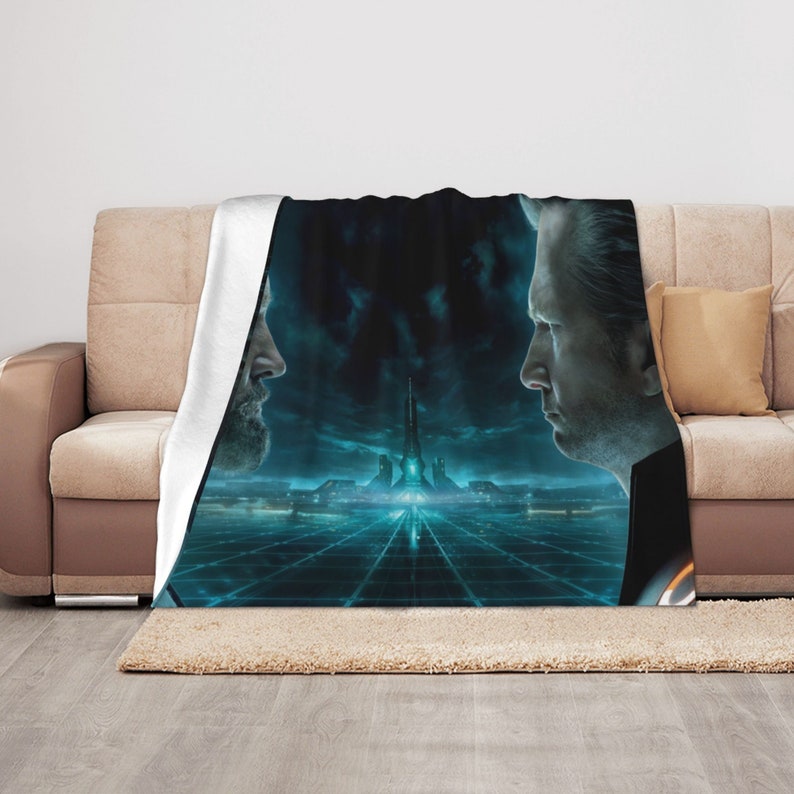 Custom Name Tron Legacy Bedding Set Blanket - Great Gifts for Family and Home Decoration - Image 3
