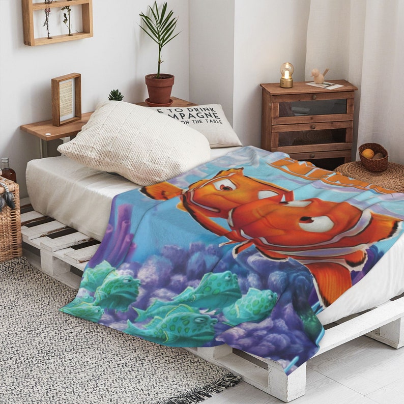 Custom Nemo Quilt Blanket Bedding Set - Great for Picnic and Home Decor - Image 3