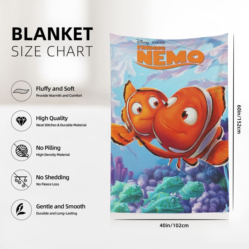Custom Nemo Quilt Blanket Bedding Set - Great for Picnic and Home Decor - Image 4