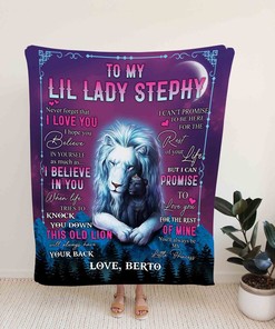 Custom Old Lion Quilt Blanket for Your Little Princess - Great Gifts for Family