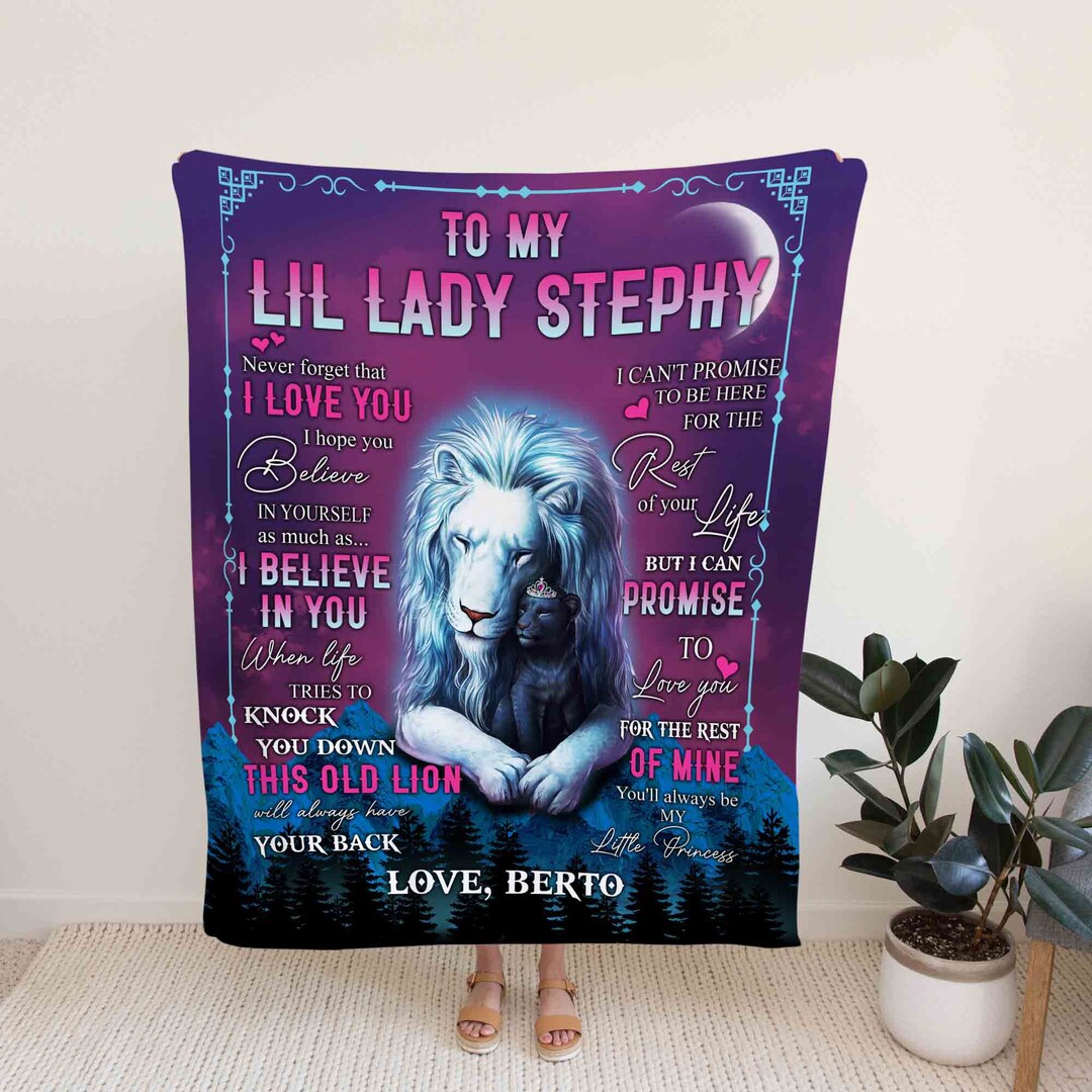 Custom Old Lion Quilt Blanket for Your Little Princess - Great Gifts for Family