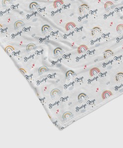Custom Rainbow Quilt Blanket - With Name, Suitable for Home Decoration or Perfect for Bedroom Decor