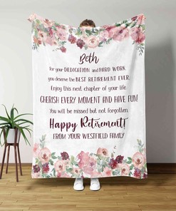 Custom Retirement Gift for Her, Perfect Gift for Retirement and Christmas