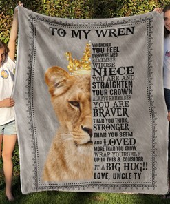 Custom To My Niece Lion King Quilt Blanket - Great Gifts for Family, Home Decoration