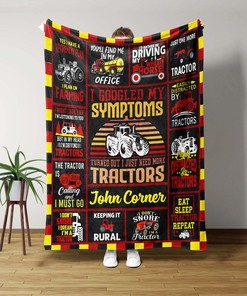 Custom Tractors Quilt Blanket Bedding Set, Ideal for Farmhouse Decor and Keeping it Rural