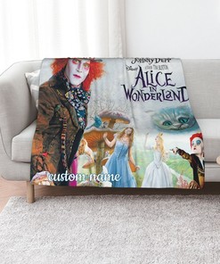 Customizable Alice In Wonderland Quilt Bedding Set Blanket - Great Gifts for Family