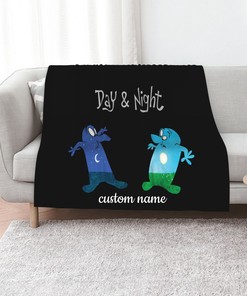 Customizable Disney Day and Night Quilt Blanket Set - Home Decoration
