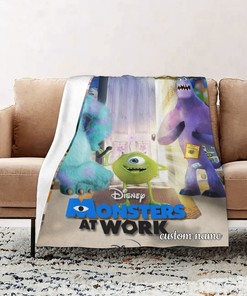 Customizable Monsters At Work Quilt Bedding Set Blanket - Sofa Blanket