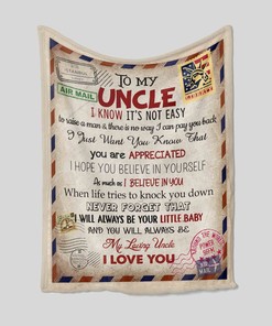 Customizable Uncle and Auntie Blanket Set - Bedroom Decor