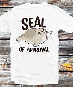 Cute Animal Fish Pet Seal Of Approval Tee - Adorable and Stylish Gift for Anime Fans and Animal Lovers