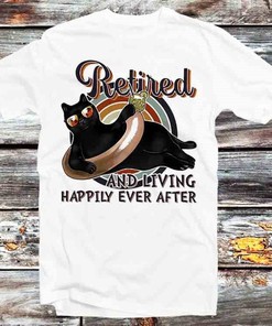 Cute Anime Cat Retirement Gift Tee - Great Gift for Fans with Bonus Quote