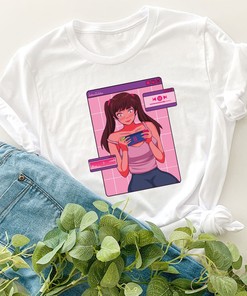 Cute Anime Girls T-Shirts, Perfect for School or Weekend