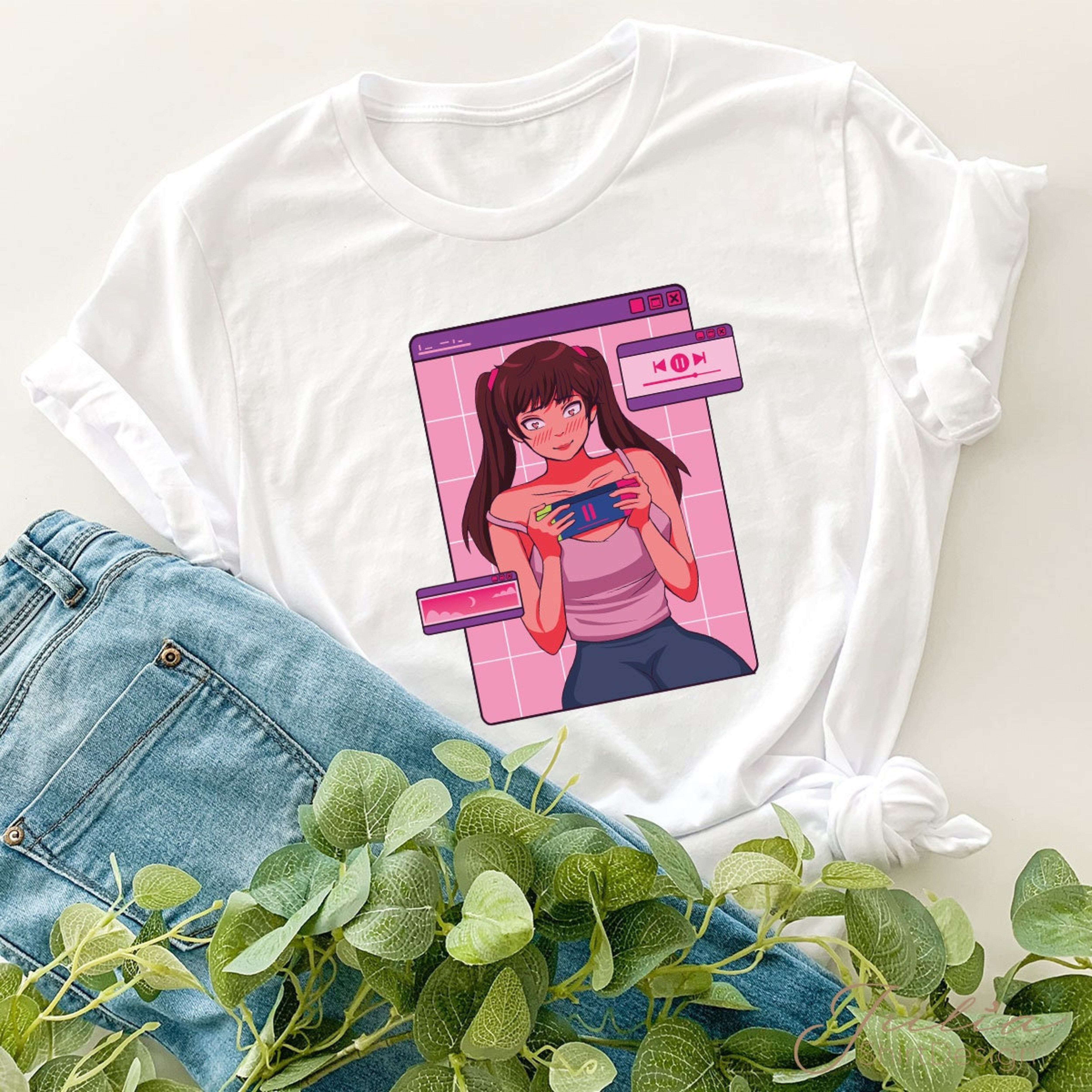 Cute Anime Girls T-Shirts, Perfect for School or Weekend