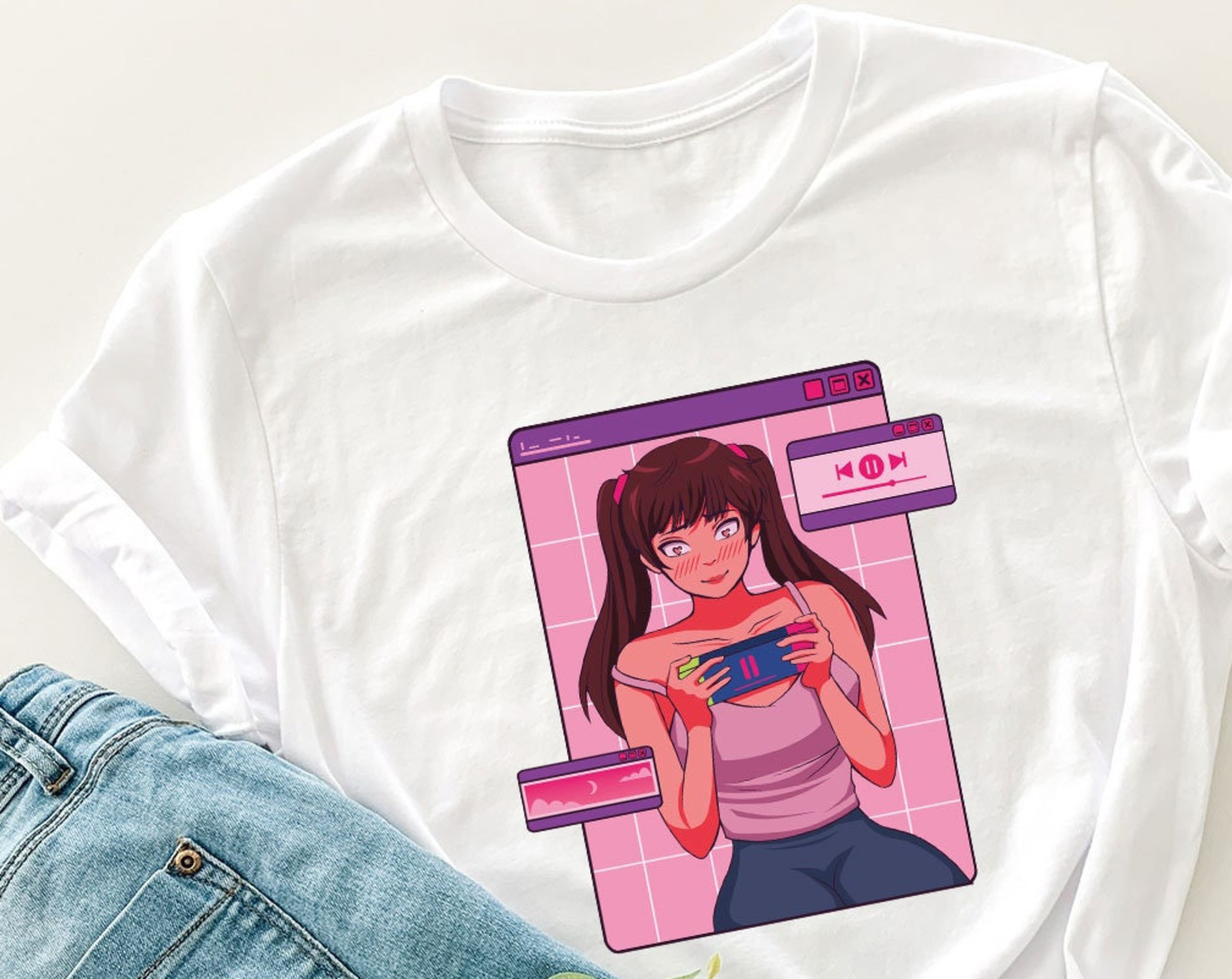 Cute Anime Girls T-Shirts, Perfect for School or Weekend - Image 2