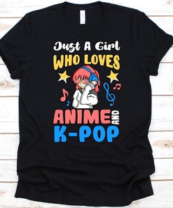 Cute Anime and K-Pop T-Shirt for Fans of Korean Drama, Perfect Gift for Manga Lovers, Ideal for Anime Fans