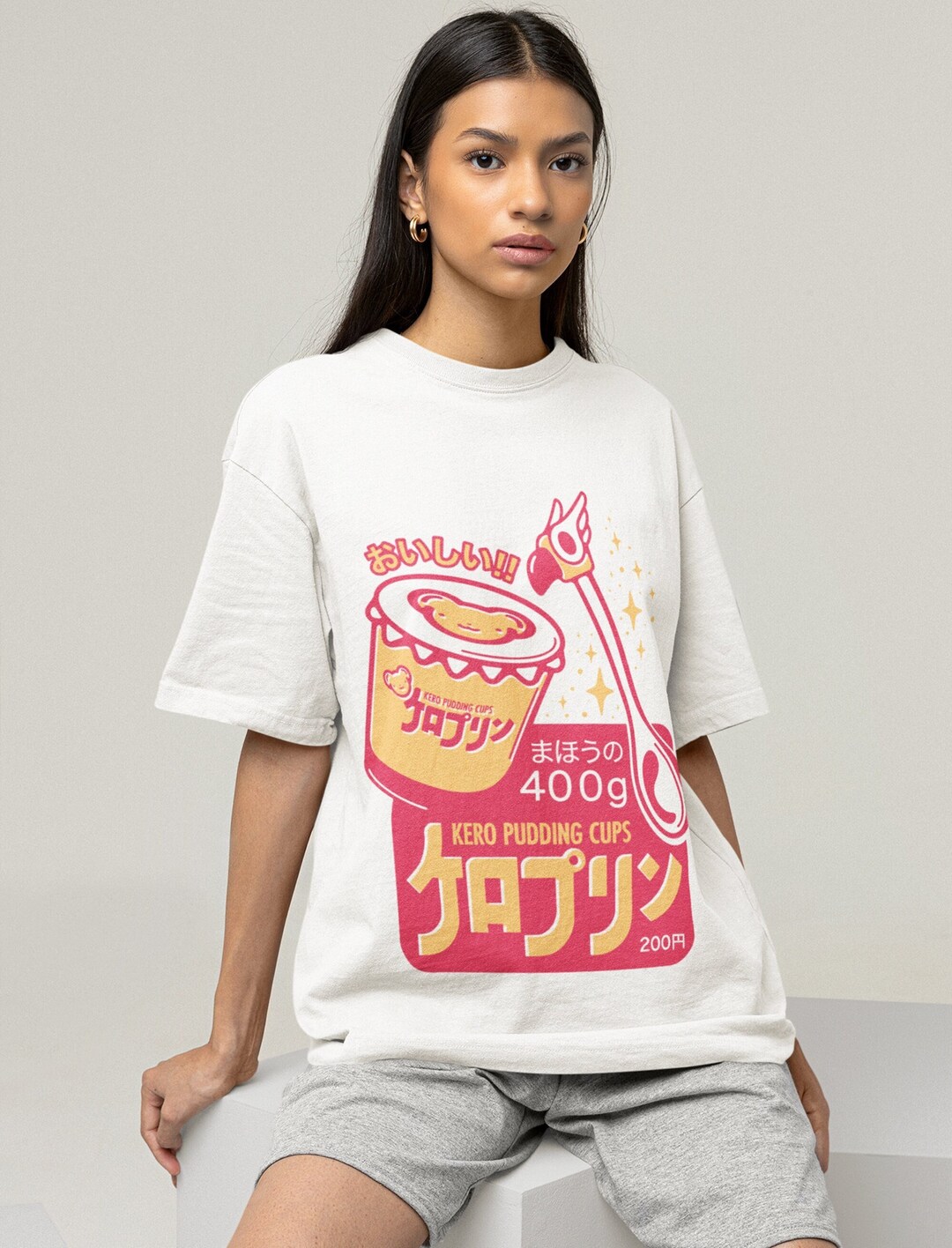 Cute Cardcaptor Sakura Tee - Kero Cerberus 90s Anime Tee for Anime Nostalgia