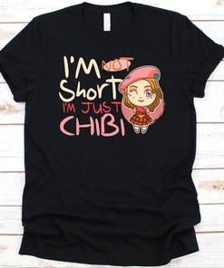 Cute Chibi Anime T-Shirt for Short Girls, Ideal Gift for Anime Fans and Manga Enthusiasts, Perfect for Chibi Lovers