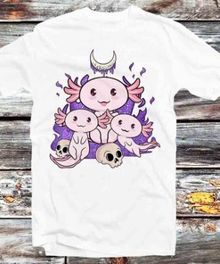 Cute Kawaii Axolotl Myth T-Shirt - Vintage Anime Tee for Fans of Kawaii and Anime