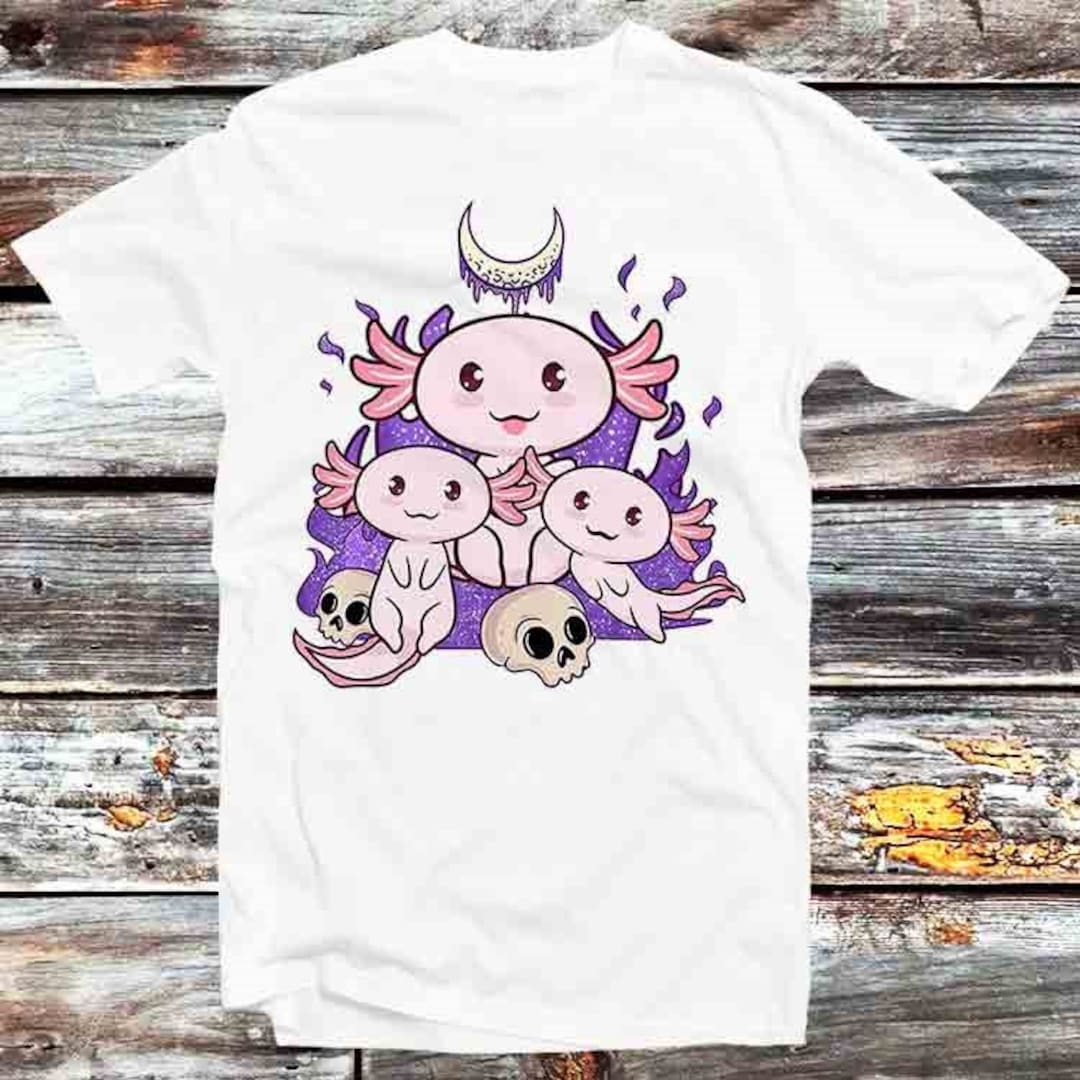 Cute Kawaii Axolotl Myth T-Shirt - Vintage Anime Tee for Fans of Kawaii and Anime