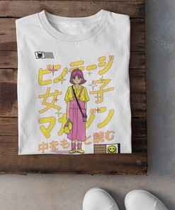 Cute Manga Girl Tee - Kawaii Dragon Japanese Comics T-Shirt
