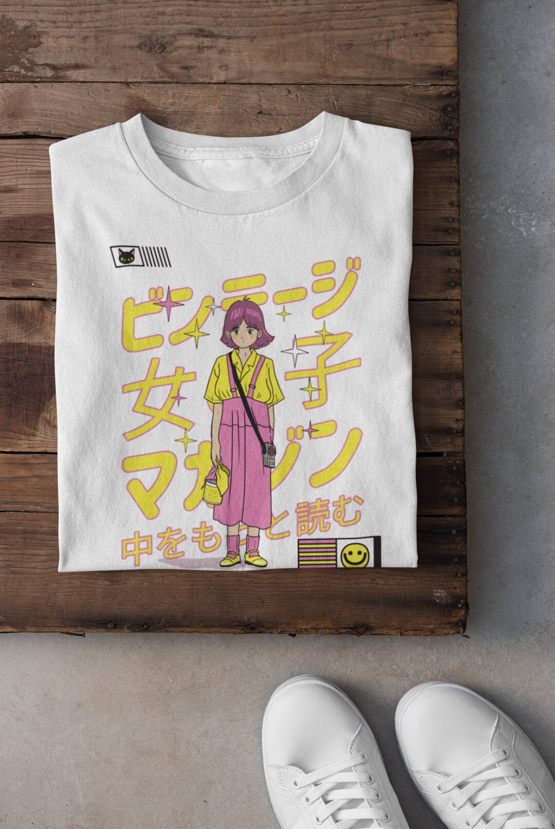 Cute Manga Girl Tee - Kawaii Dragon Japanese Comics T-Shirt