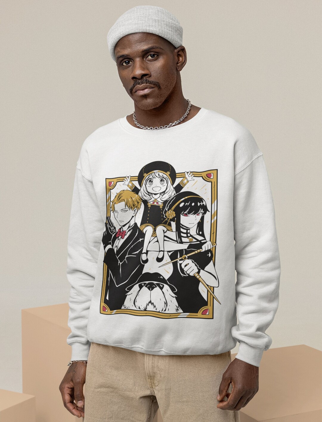 Cute Manga Graphic Ropa Sweater with Graphic Tee Design - Perfect Anime Lovers Gift