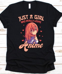Cute Women's Anime T-Shirt for Otakus, Ideal Gift for Anime Lovers and Manga Enthusiasts, Perfect for Women