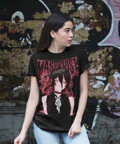 Cutie But Kinda WICKED Witch T-Shirt - Kawaii Urban Streetwear with Anime Magician Design