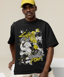 Cyberpunk Anime T-Shirt: Unisex Manga Shirt with Lucy and David Martinez - Gift for Anime Lovers