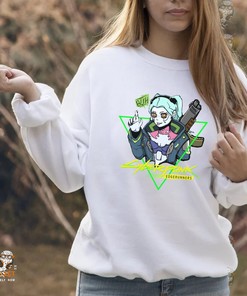 Cyberpunk Anime Unisex Sweatshirt - Rebecca, Edgerunners Collection