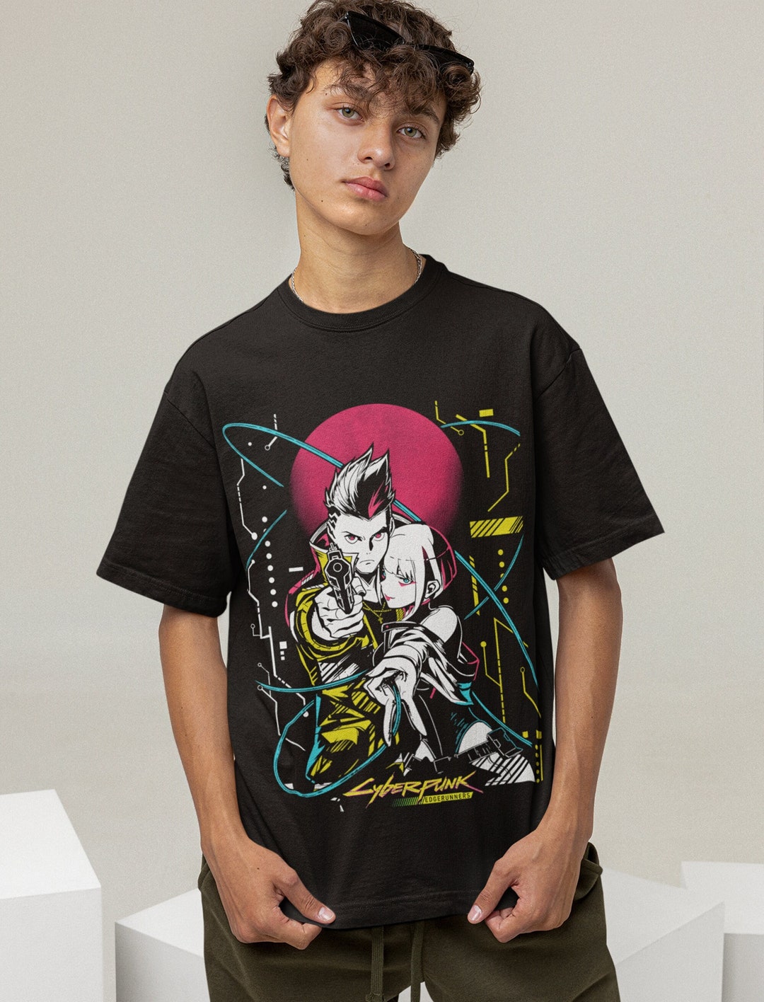 Cyberpunk David Martinez Anime Manga Waifu Tee - Edgerunners Lucy Unisex Shirt