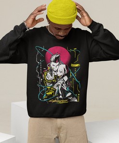 Cyberpunk Lucy Waifu Fans Anime Sweatshirt - Perfect Gift for Fans of Cyberpunk and Anime