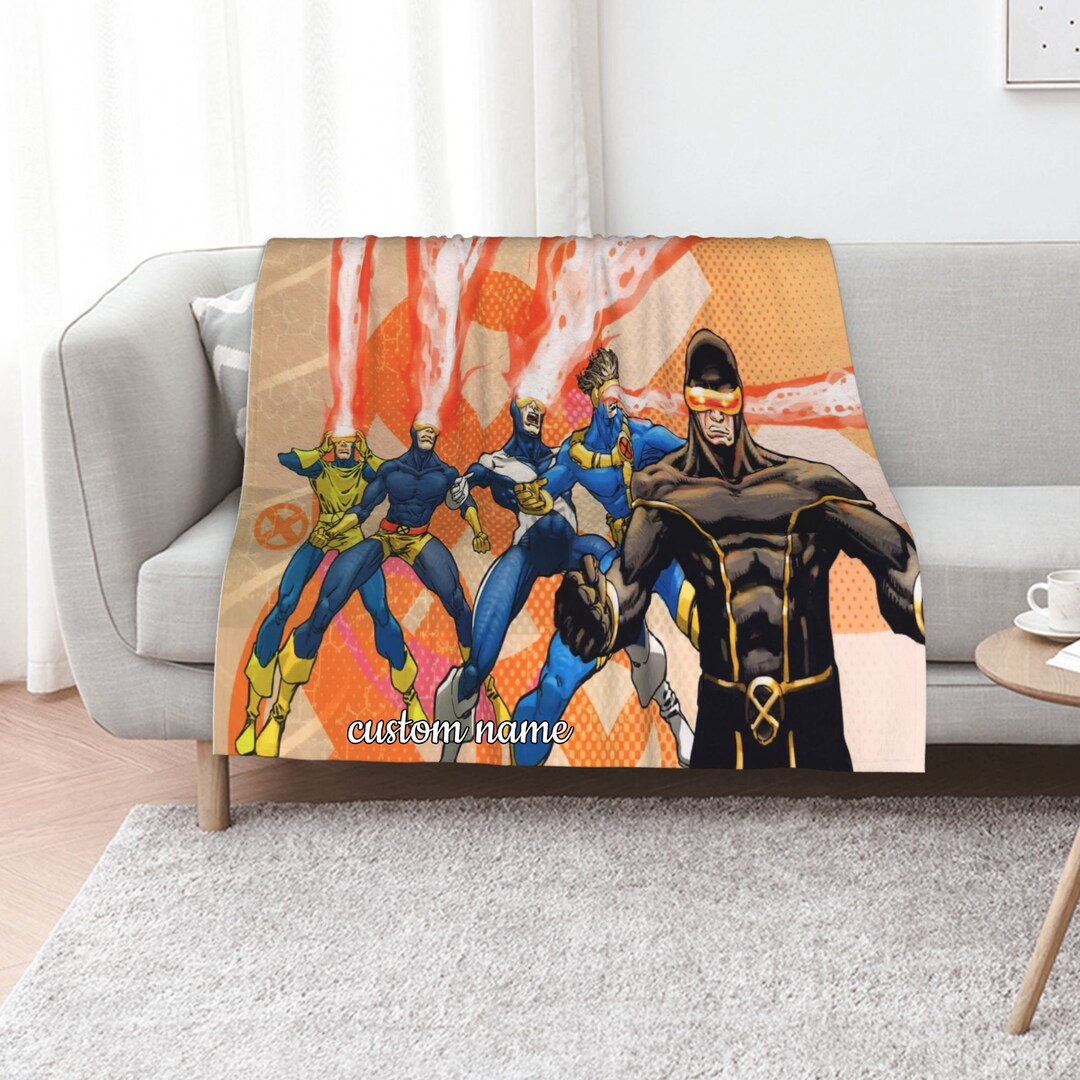 Cyclops Quilt Blanket Set with Personalized Name - Ideal for Home Decoration & Sofa