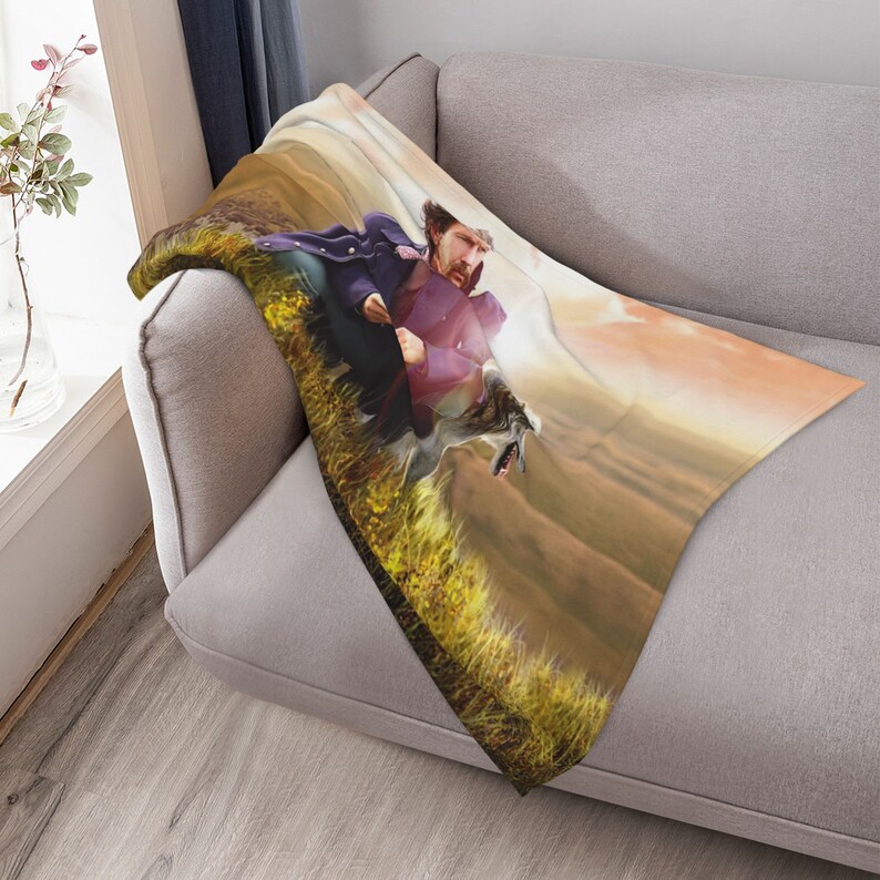 Dances With Wolves Personalized Quilt Bedding Set Blanket - Great Gifts for Family and Home Decoration - Image 3