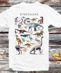 Dinosaur Names Retro Tee - Ideal Gift For Paleontology And Anime Fans