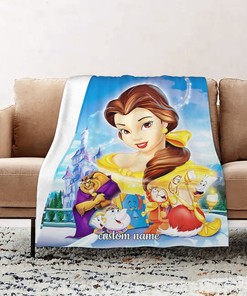 Disney Belle's Magical World Quilt Bedding Set Blanket for Bedroom Decor - Perfect Gifts for Family
