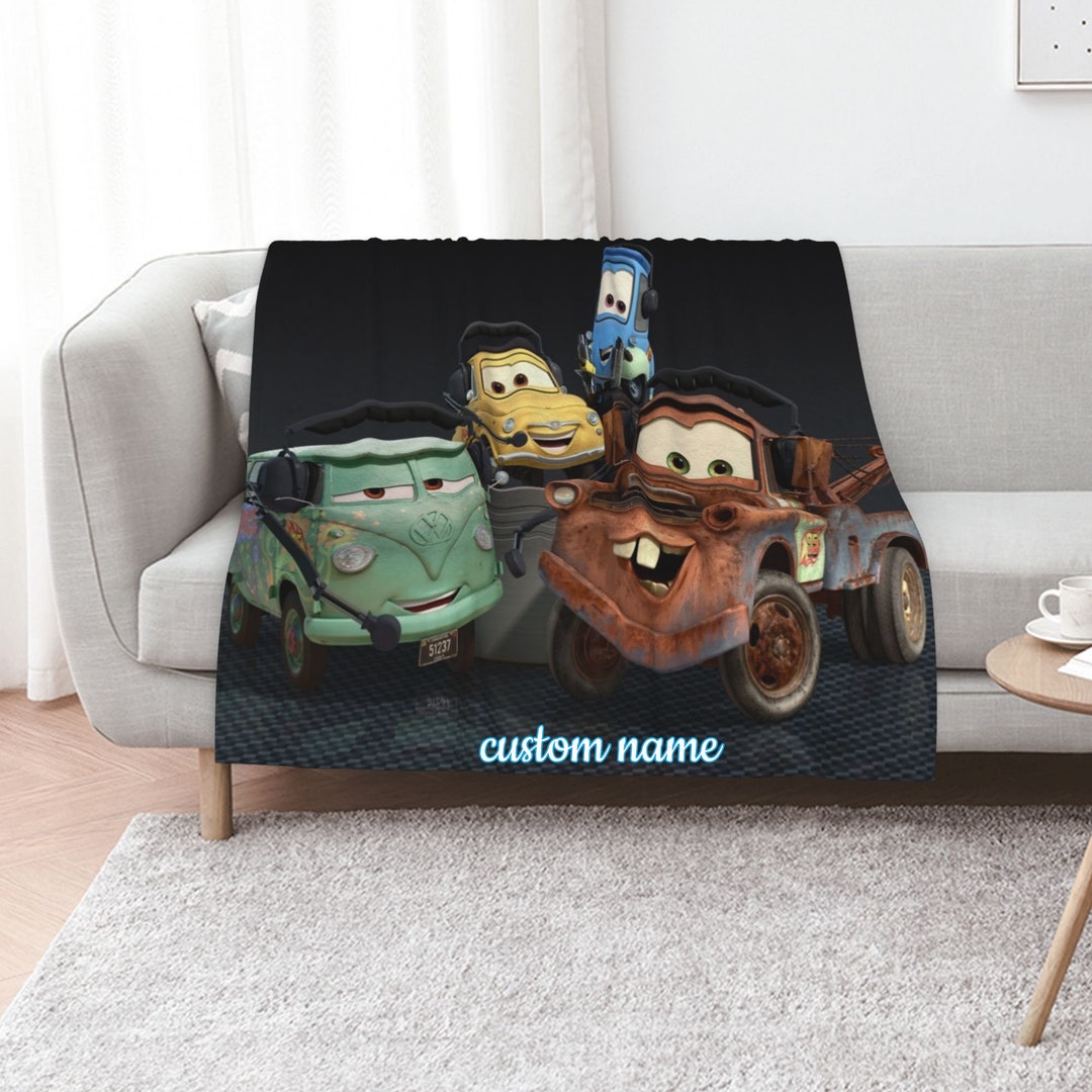 Disney Cars Custom Name Quilt Blanket - Great Gifts for Family and Home Decoration
