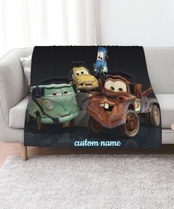 Disney Cars Custom Name Quilt Blanket - Great Gifts for Family and Home Decoration
