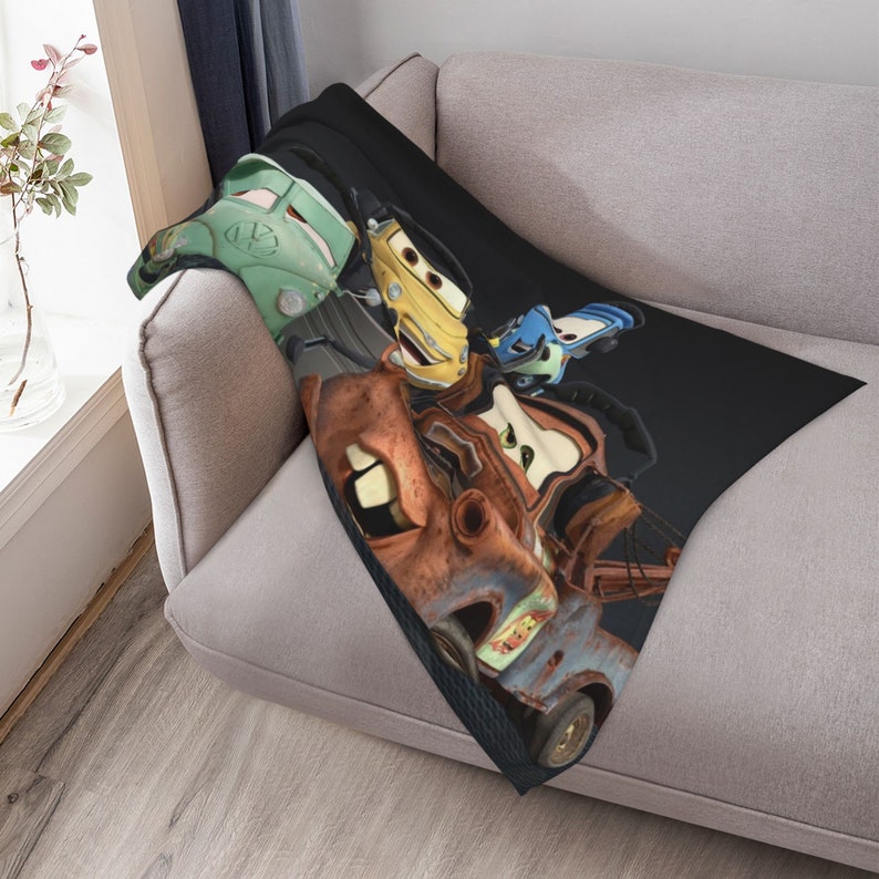 Disney Cars Custom Name Quilt Blanket - Great Gifts for Family and Home Decoration - Image 4