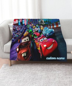 Disney Cars Customized Quilt Bedding Set - Ideal for Kids Bedroom Decor and Sofa Blanket