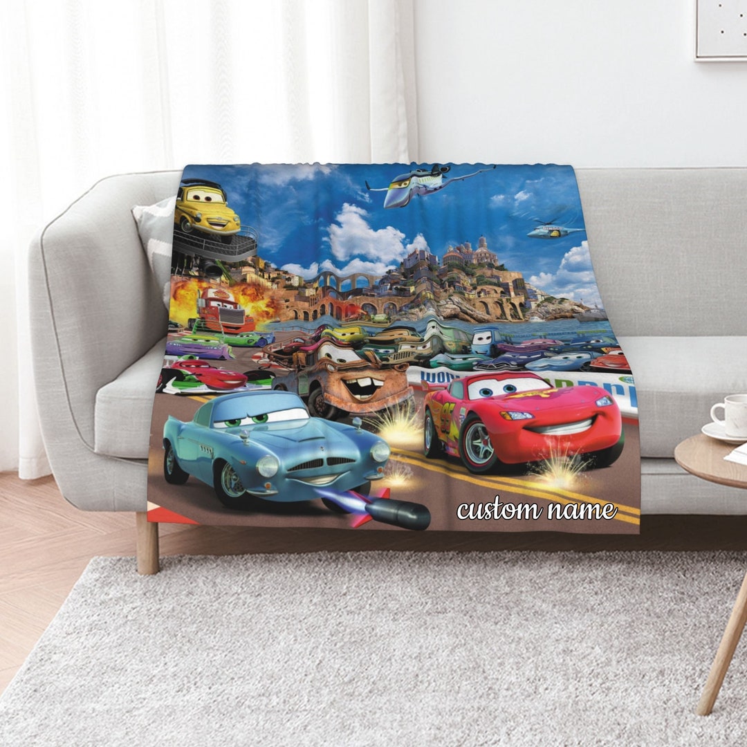 Disney Cars Personalized Quilt Bedding Set - Ideal for Home Decoration and Movie Lovers