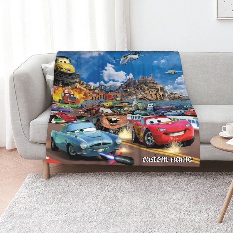 Disney Cars Personalized Quilt Bedding Set - Ideal for Home Decoration and Movie Lovers - Image 2