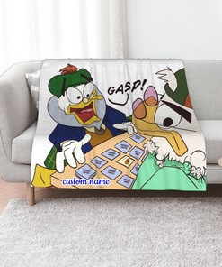 Disney Ducktales Custom Name Quilt Blanket - Perfect for Bedroom Decor and Home Decoration