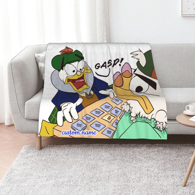 Disney Ducktales Custom Name Quilt Blanket - Perfect for Bedroom Decor and Home Decoration - Image 2