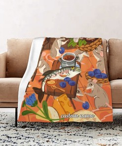 Disney Feast Personalized Quilt Blanket Set - Great for Bedroom Decor, Sofa Blanket, Family Gifts