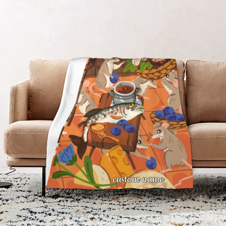 Disney Feast Personalized Quilt Blanket Set - Great for Bedroom Decor, Sofa Blanket, Family Gifts - Image 2
