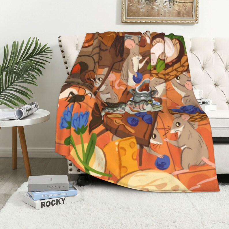 Disney Feast Personalized Quilt Blanket Set - Great for Bedroom Decor, Sofa Blanket, Family Gifts - Image 3