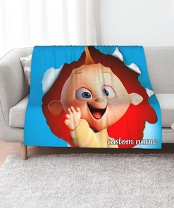 Disney Jack Jack Attack Personalized Quilt Blanket Bedding Set - Great Gifts for Family and Home Decoration