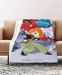 Disney Kim Possible Personalized Quilt Blanket Bedding Set - Perfect for Home Decoration and Picnic