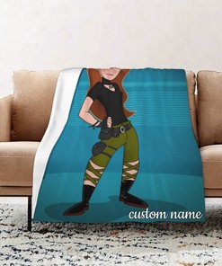 Disney Kim Possible Quilt Bedding Set Blanket: Great for Family Gift and Living Room.